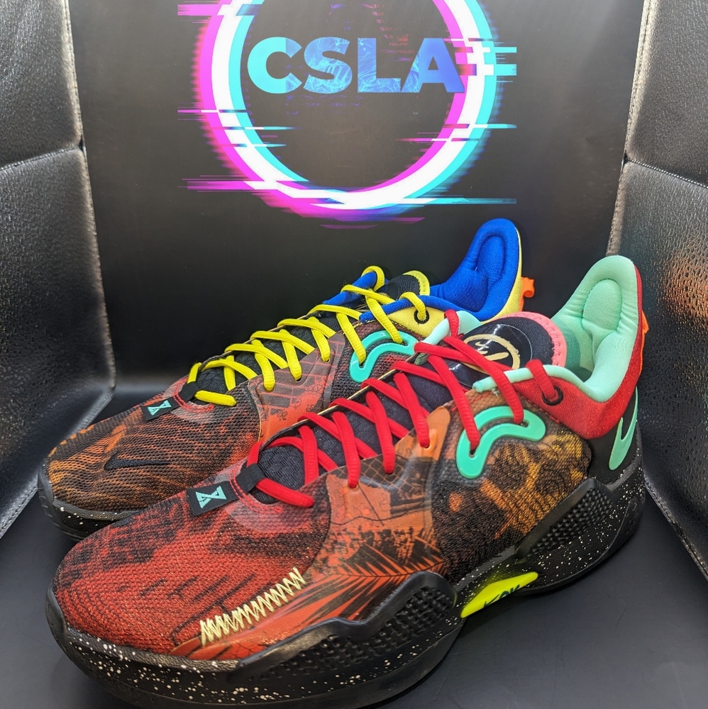 Nike PG 5 What the Mismatched Multi LA Nights